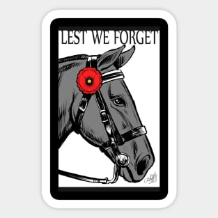 Lest We Forget Sticker